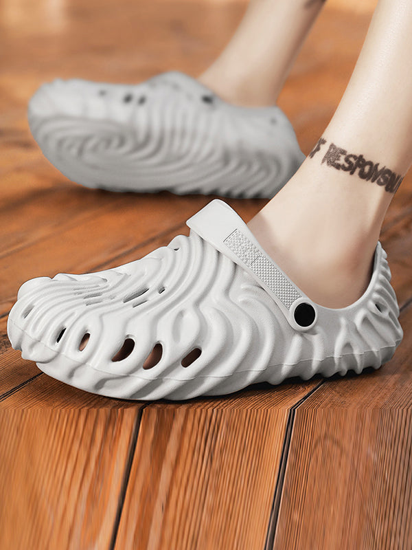 Hollow Round-Toe Slippers Crocs