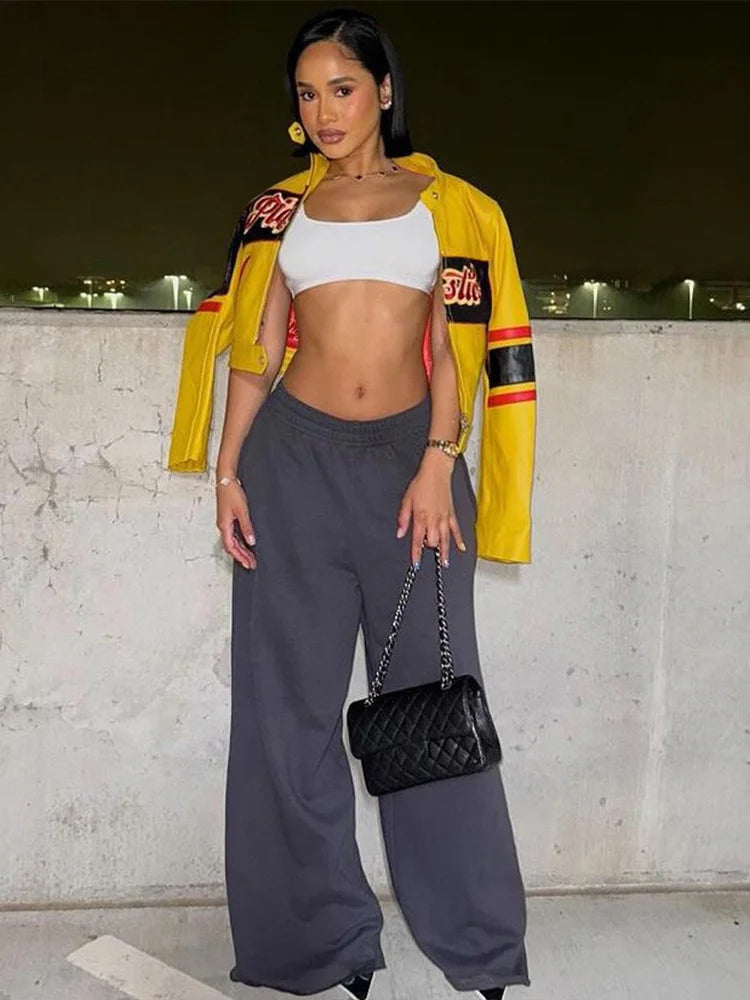 Embroidered Varsity Faux Jacket