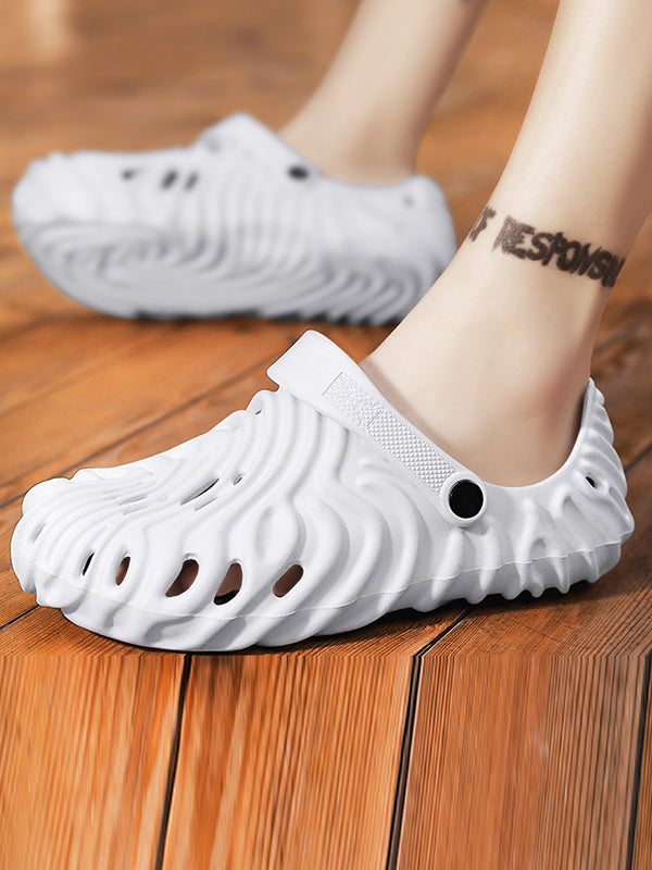 Hollow Round-Toe Slippers Crocs