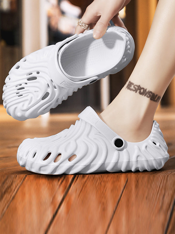 Hollow Round-Toe Slippers Crocs
