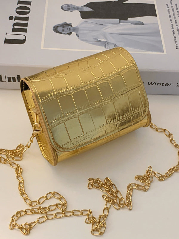 Chains Shiny Split-Joint Crossbody Bags Bags