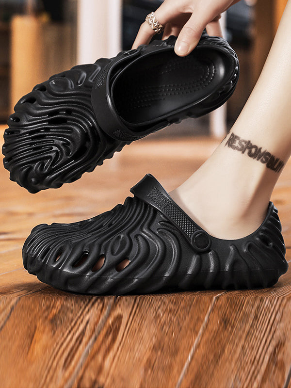 Hollow Round-Toe Slippers Crocs