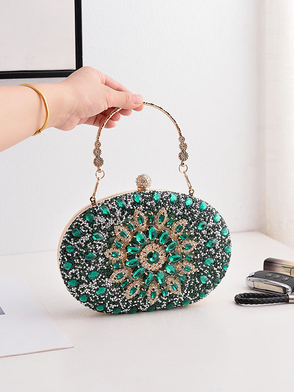 Geometric Shiny Split-Joint Handbags Bags Accessories Bags