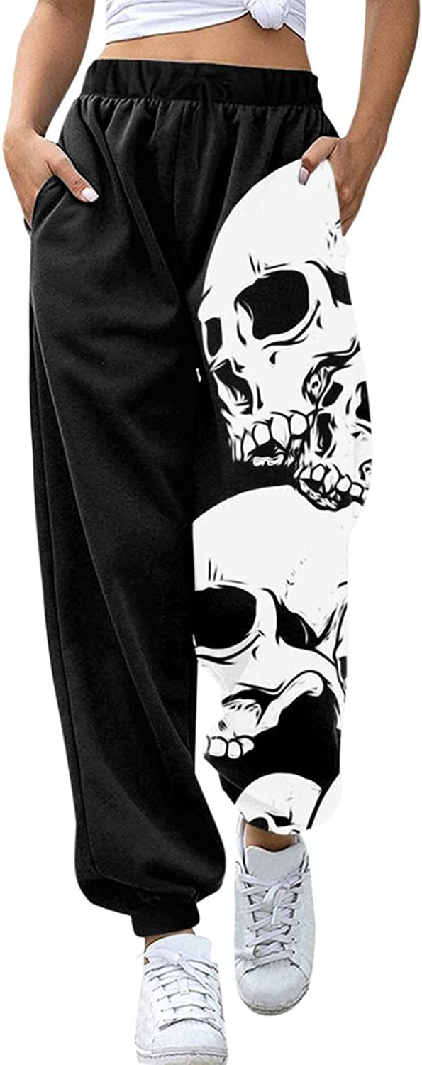 Palazzo Lounge Pants Wide Leg Printed Cropped Bottoms Baggy Trousers Sweatpants