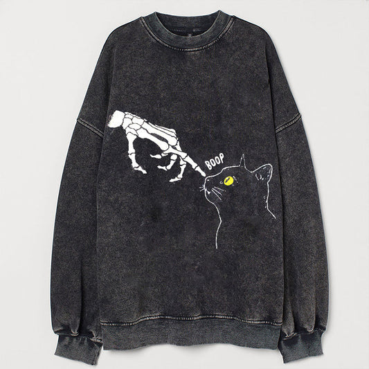 Skeleton Cat Lover  Sweatshirt