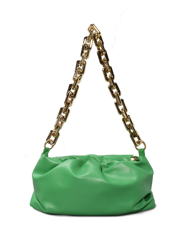 Chains Pleated Split-Joint Handbags Bags