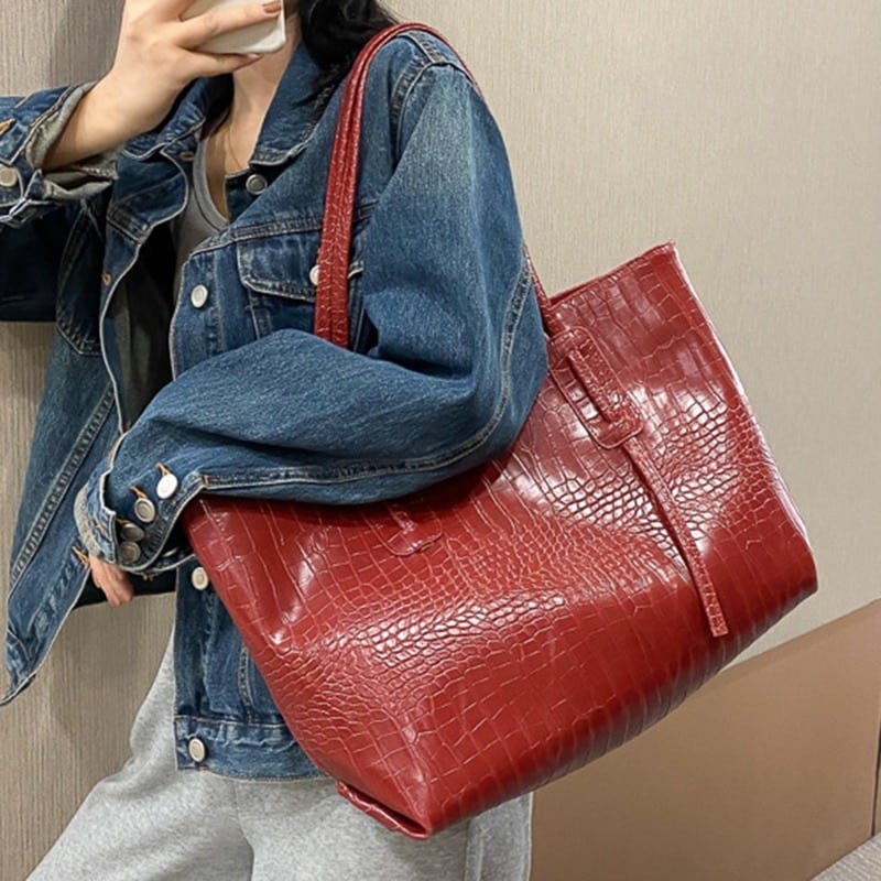 Alligator Leather Shoulder Bag