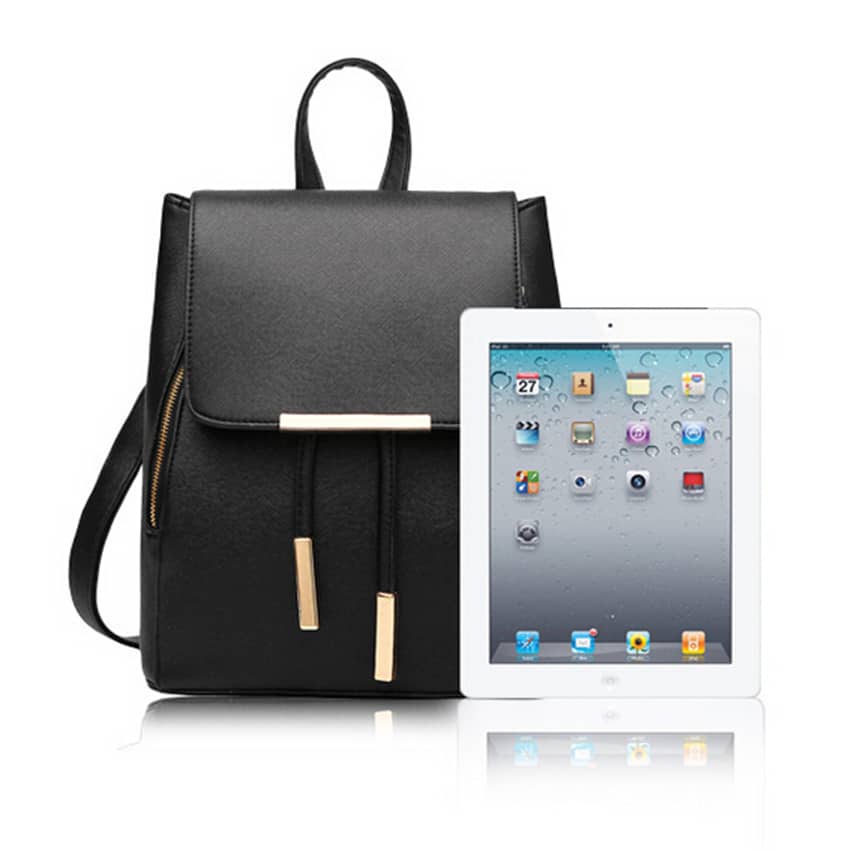 Candy Color PU Leather Backpack