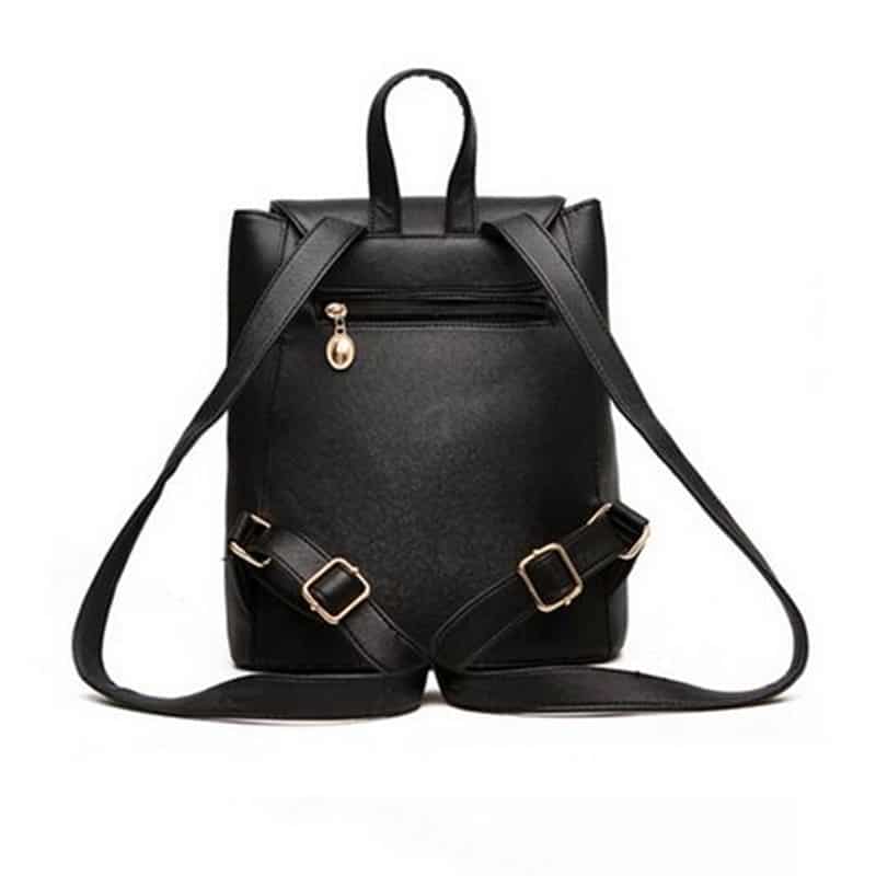 Candy Color PU Leather Backpack