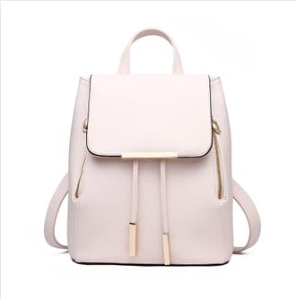 Candy Color PU Leather Backpack