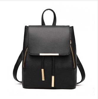 Candy Color PU Leather Backpack