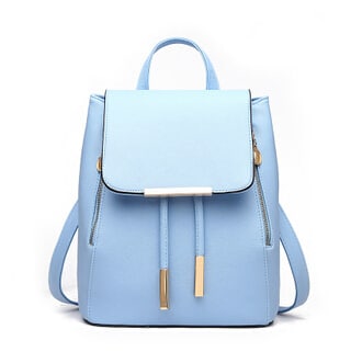 Candy Color PU Leather Backpack