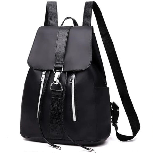 Waterproof Black Nylon Backpack