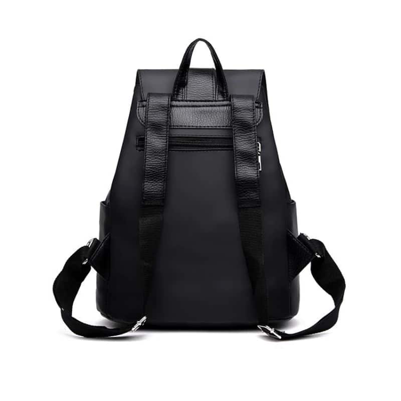Waterproof Black Nylon Backpack
