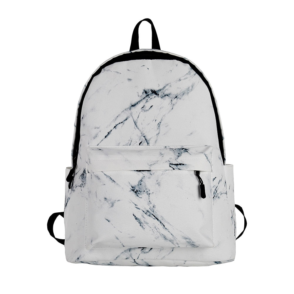 Marble Print Travel Backpack