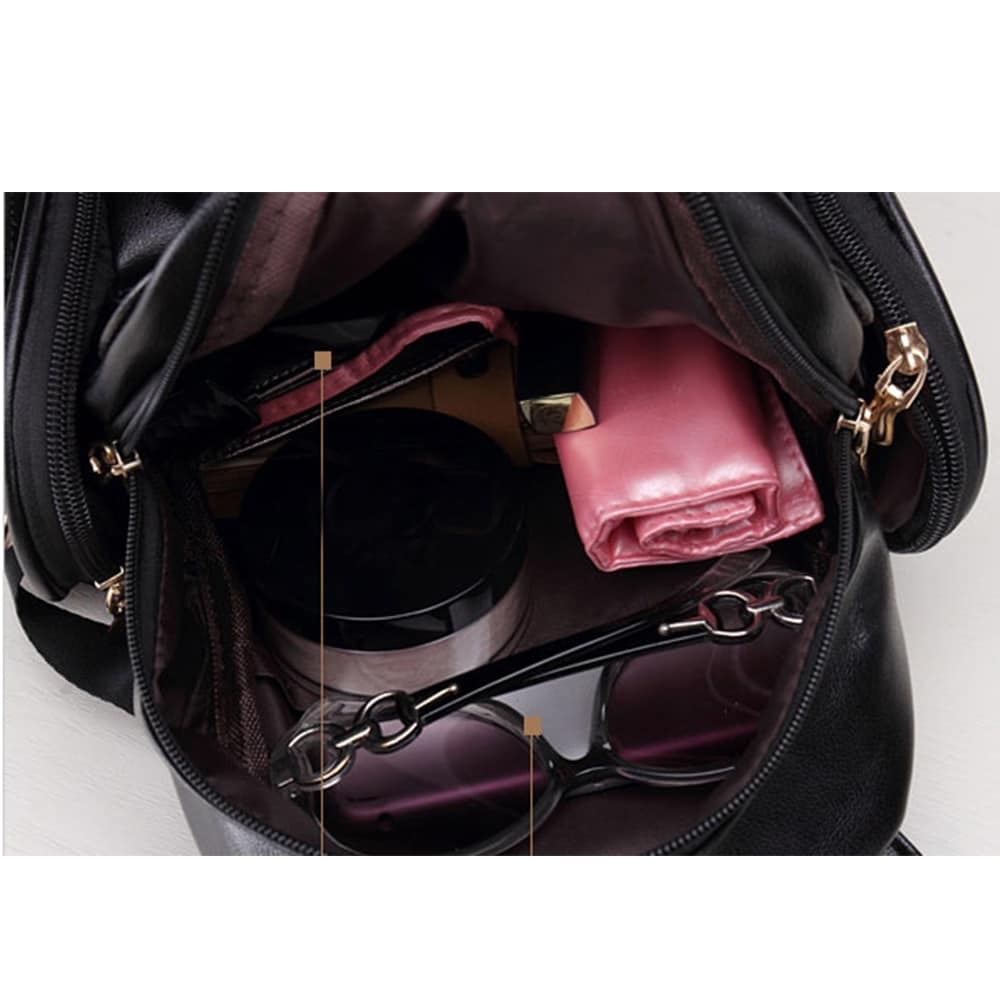 Fashion Owl Printed PU Leather Backpack