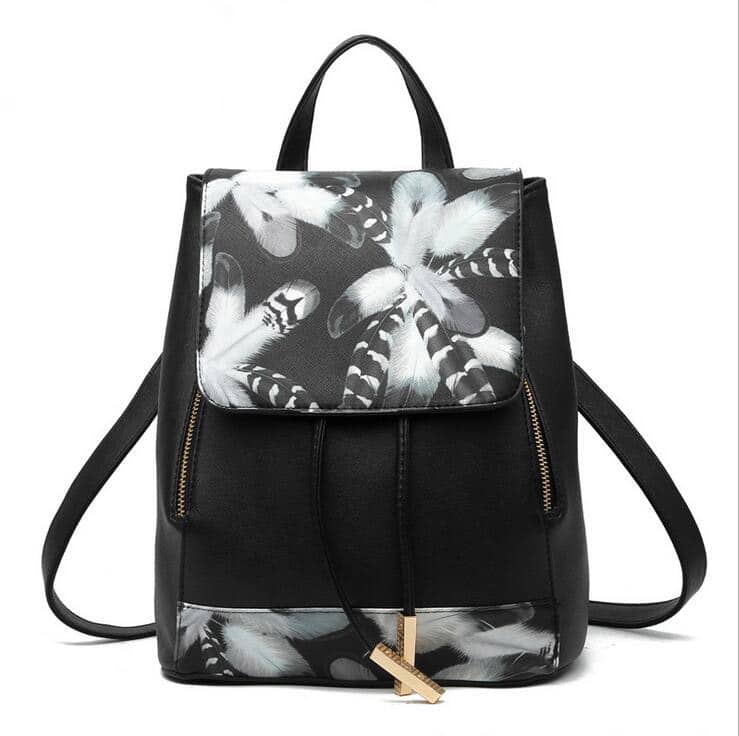 Flowers Print Light Backpack