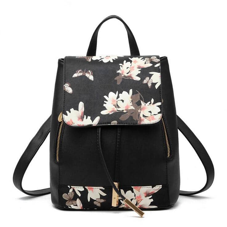 Flowers Print Light Backpack