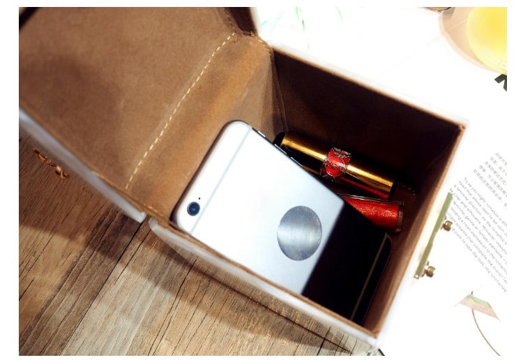 Acryllic Ring Handle Box Bag