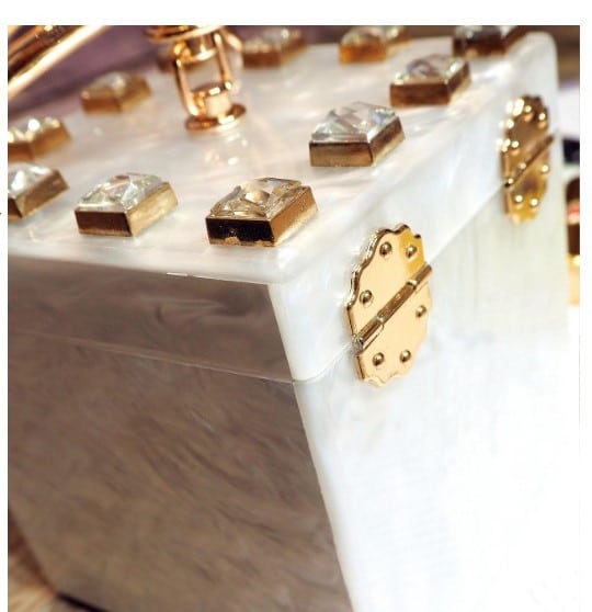 Acryllic Ring Handle Box Bag