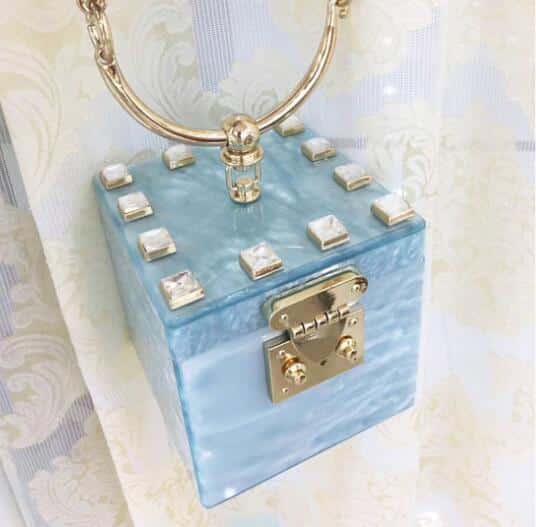 Acryllic Ring Handle Box Bag