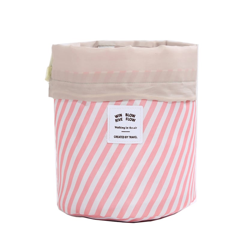 Round Drawstring Toiletry Bag