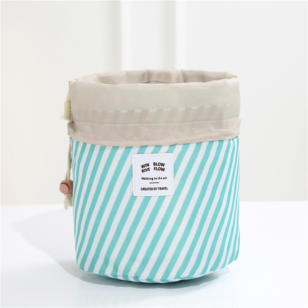 Round Drawstring Toiletry Bag