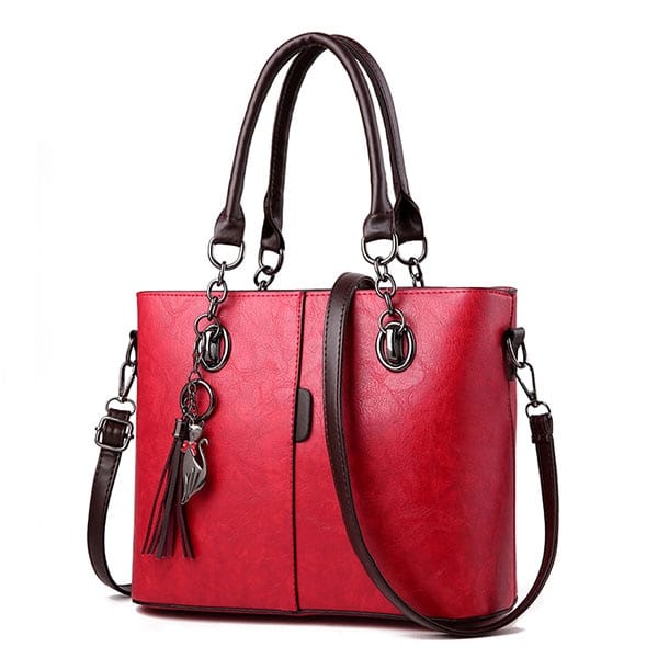 Handbag with Zipper Closure
