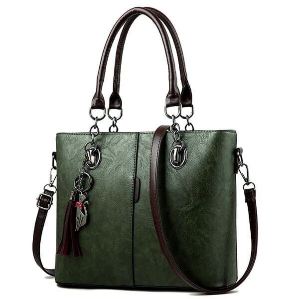 Handbag with Zipper Closure