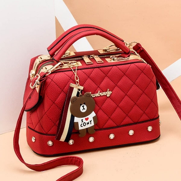 Kawaii Design Quilted Handbag