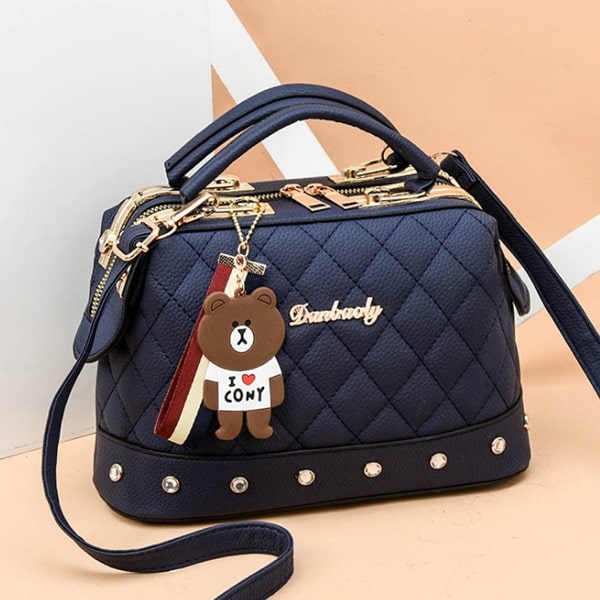 Kawaii Design Quilted Handbag