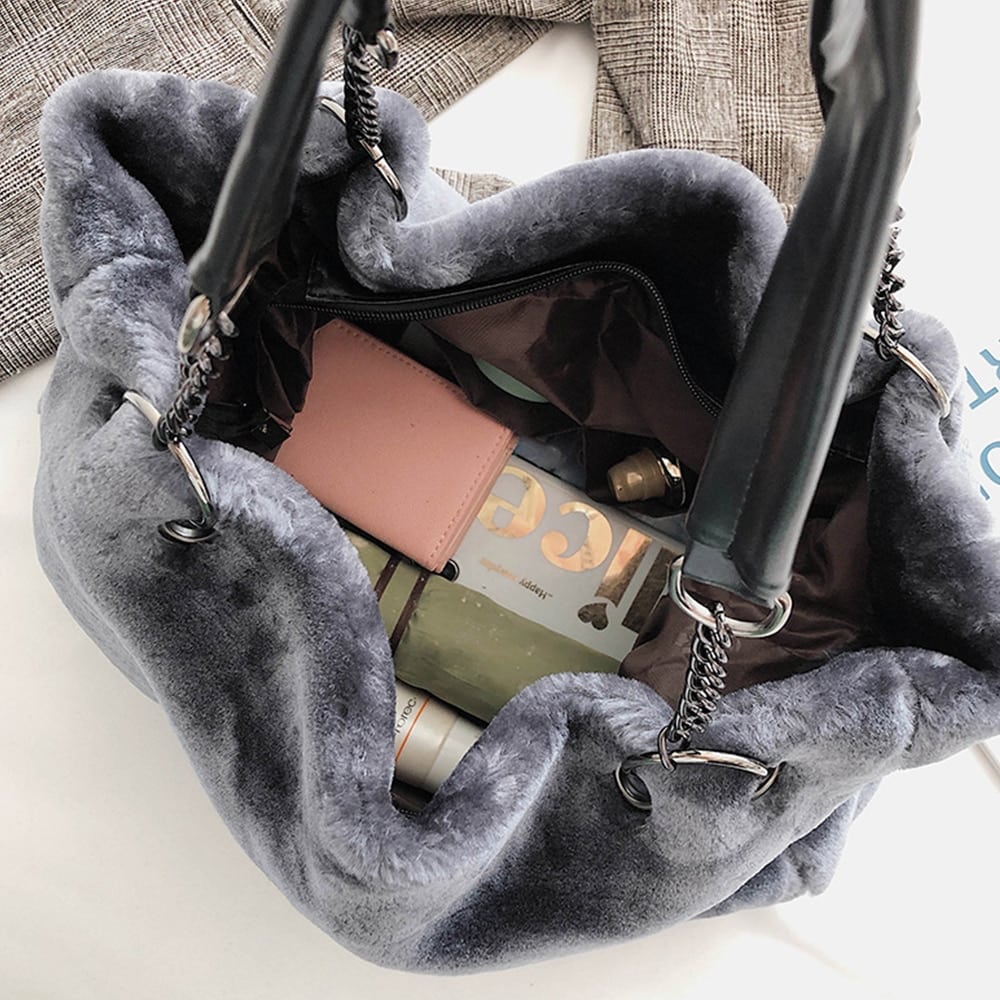 Eco Fur Tote Bag
