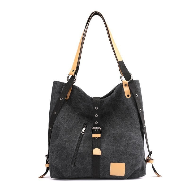 Fashion Solid Canvas Shoulder Bag