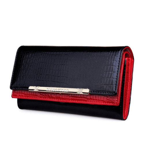 Luxurious Artificial Crocodile Leather Wallet