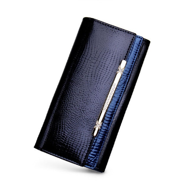 Luxurious Artificial Crocodile Leather Wallet