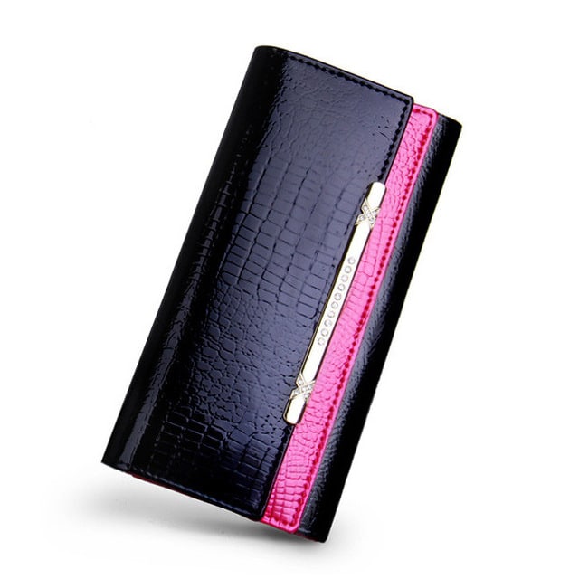 Luxurious Artificial Crocodile Leather Wallet