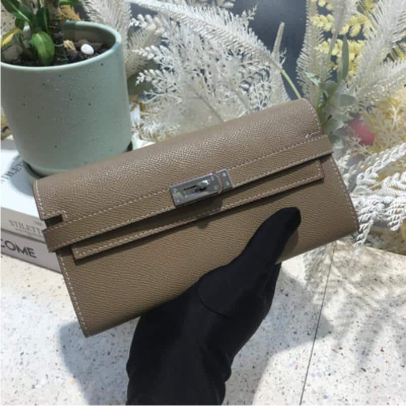 Elegant Bright Color Cowhide Wallet