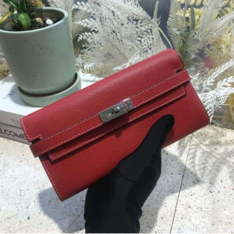 Elegant Bright Color Cowhide Wallet