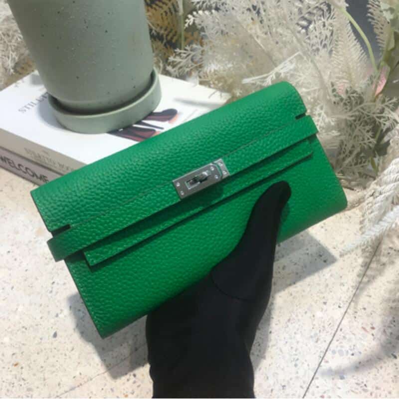 Elegant Bright Color Cowhide Wallet