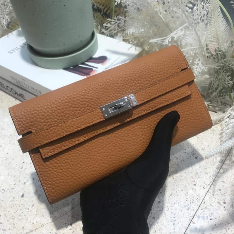 Elegant Bright Color Cowhide Wallet