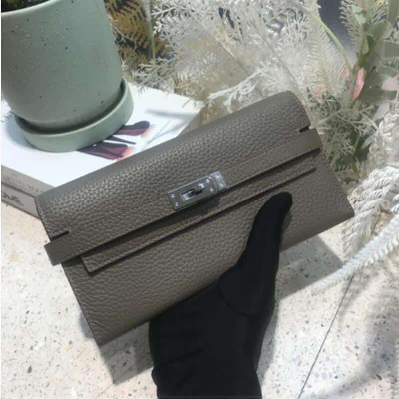 Elegant Bright Color Cowhide Wallet