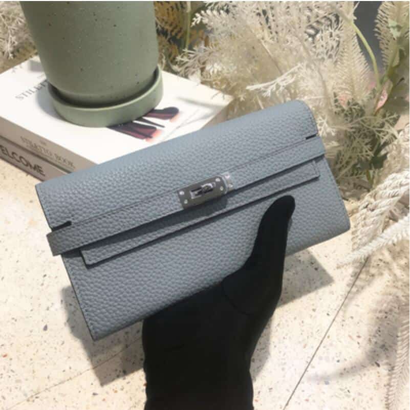 Elegant Bright Color Cowhide Wallet