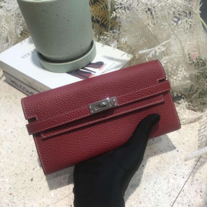 Elegant Bright Color Cowhide Wallet