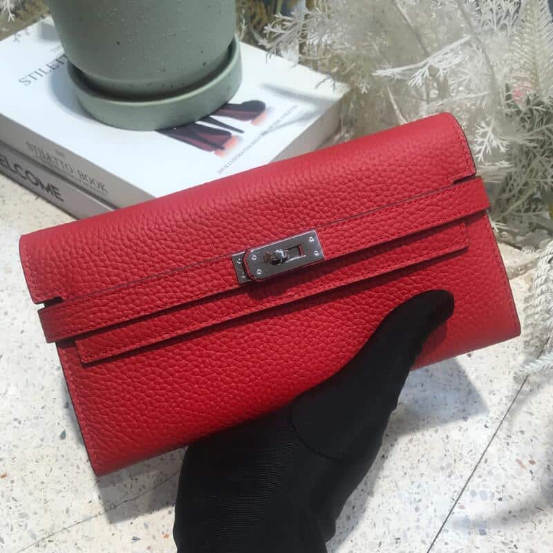 Elegant Bright Color Cowhide Wallet