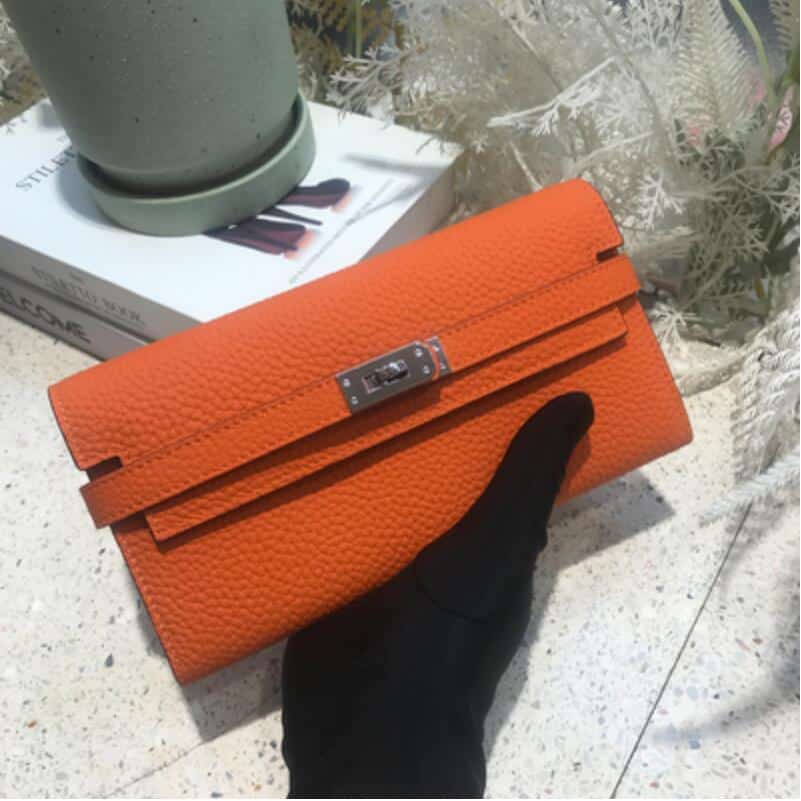 Elegant Bright Color Cowhide Wallet