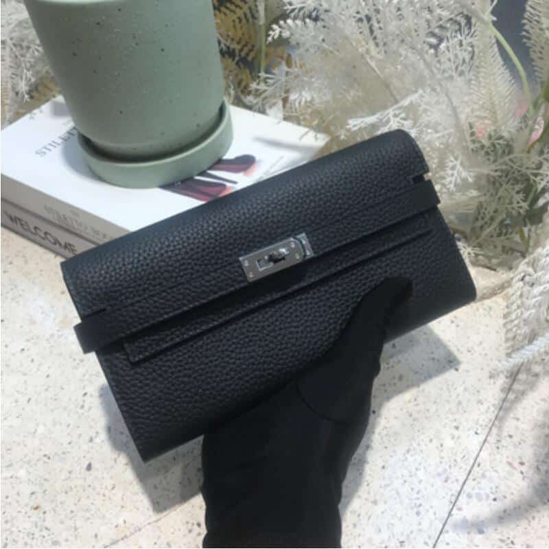 Elegant Bright Color Cowhide Wallet