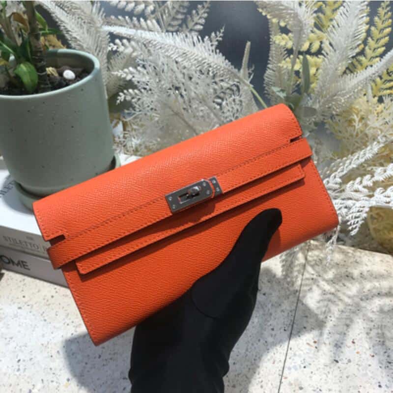 Elegant Bright Color Cowhide Wallet