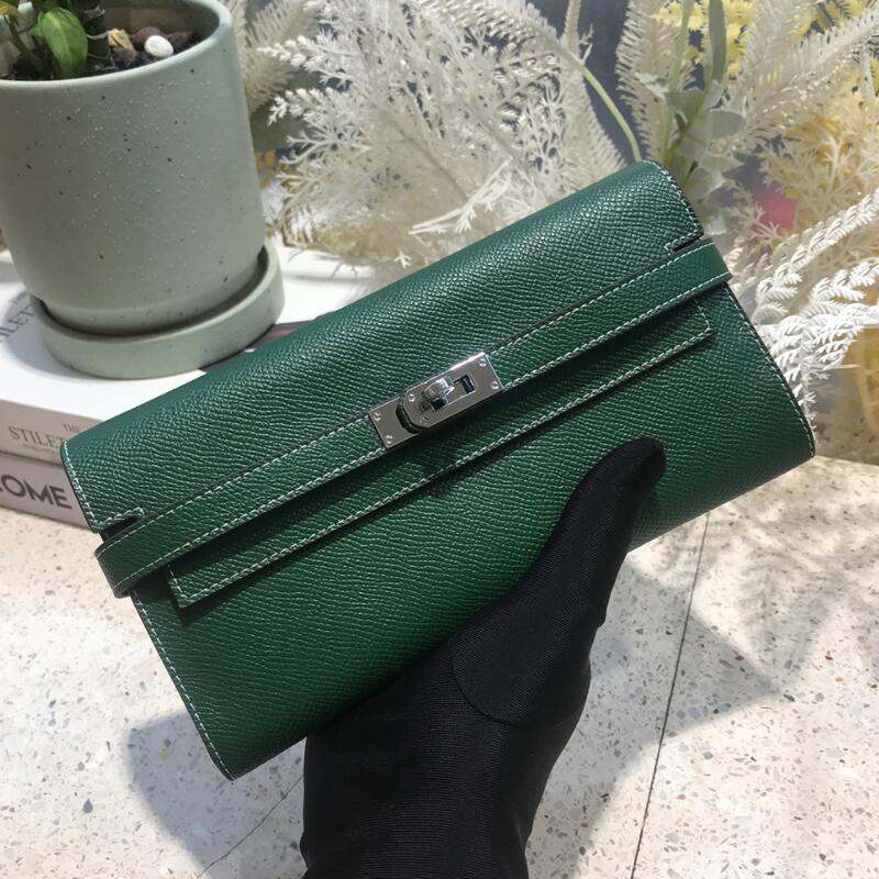 Elegant Bright Color Cowhide Wallet