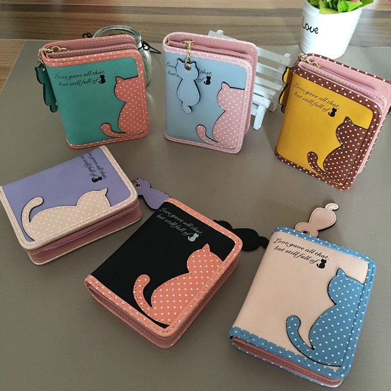 Cute Cat Printed Wallet