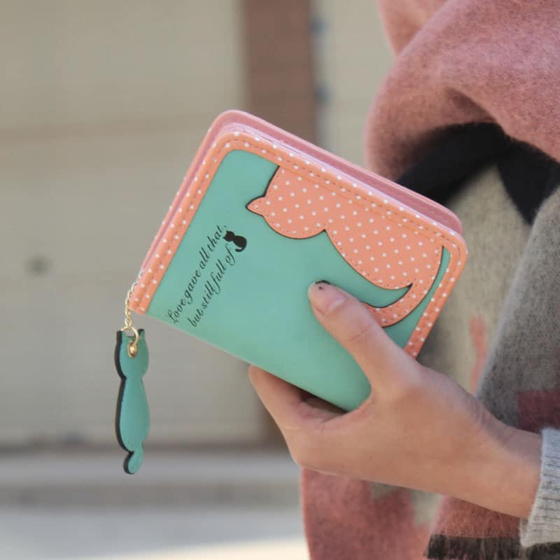 Cute Cat Printed Wallet
